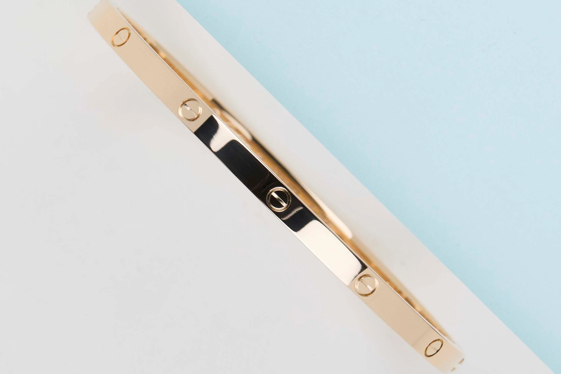 Love Bracelet Small - Yellow Gold - Size 18 - B&P