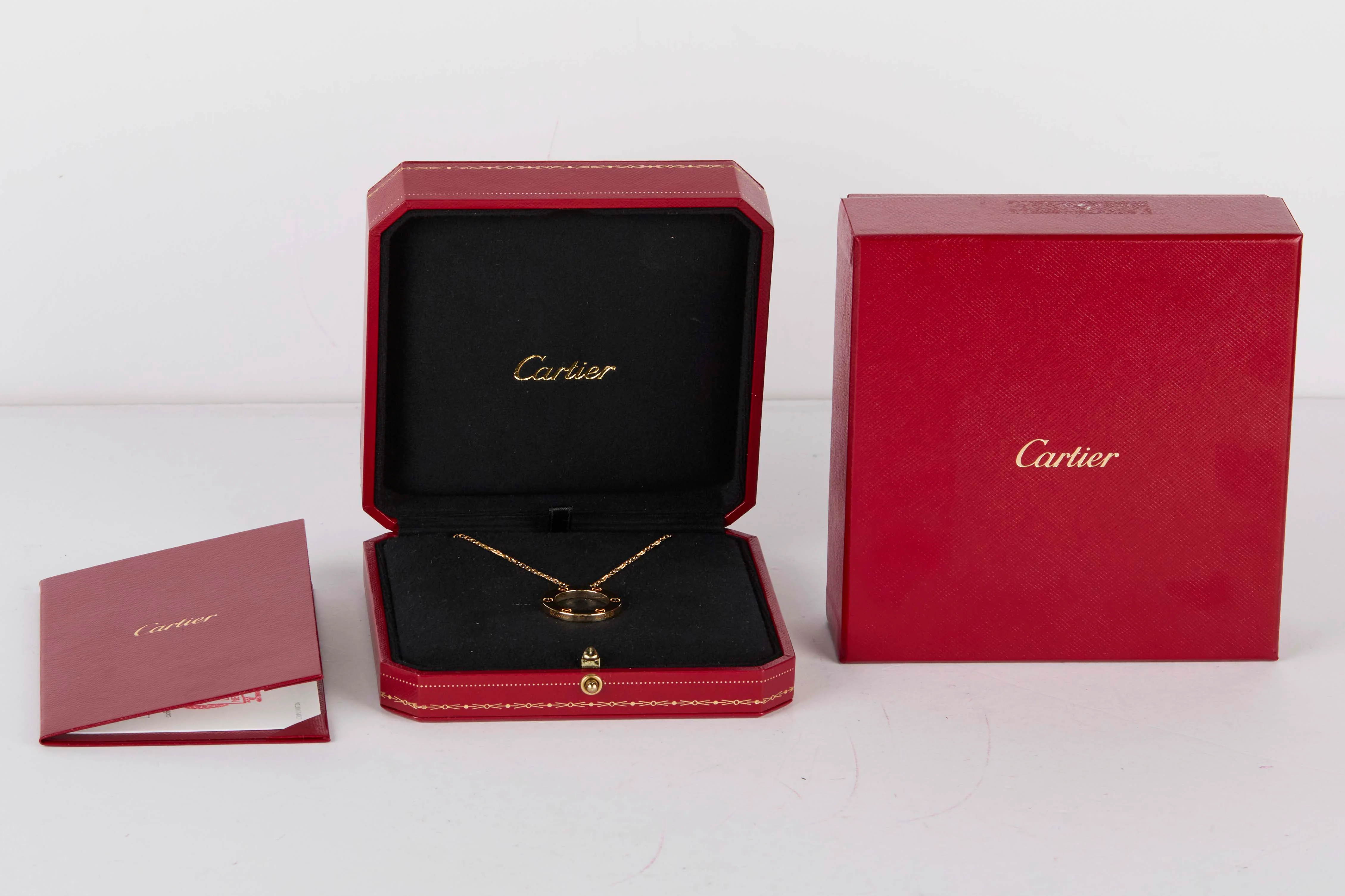 Love Pendant Necklace - Yellow Gold - 56 CM - B&P - Image 5