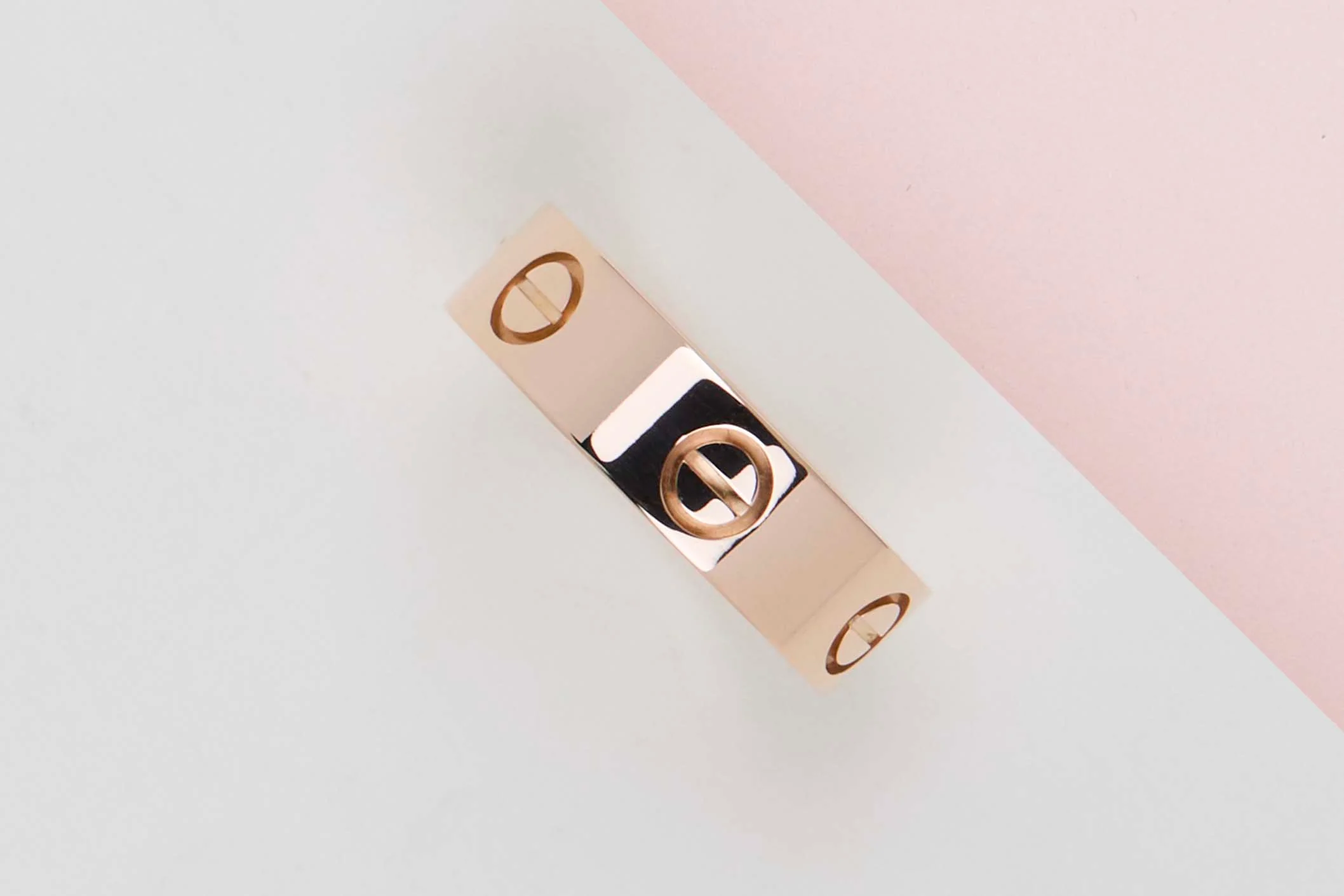 Love Ring - Rose Gold - Size 53 - B