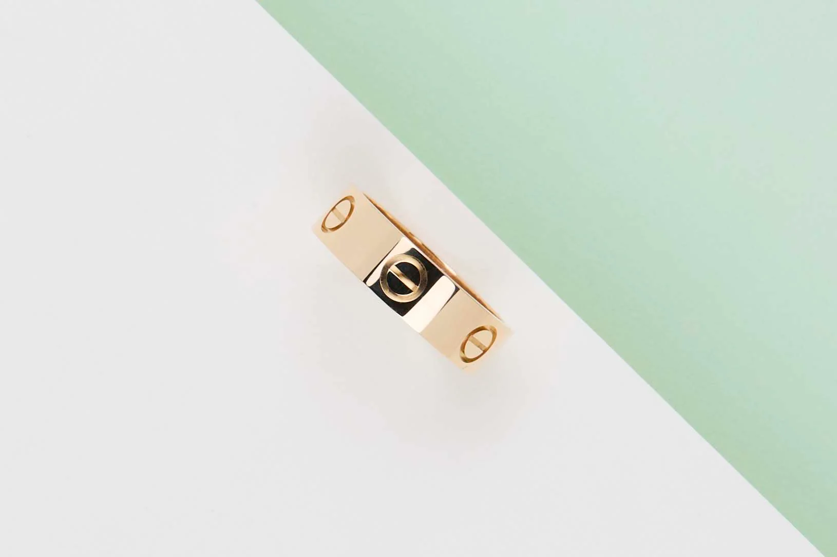 Love Ring - Yellow Gold - Size 52 - B - Image 2