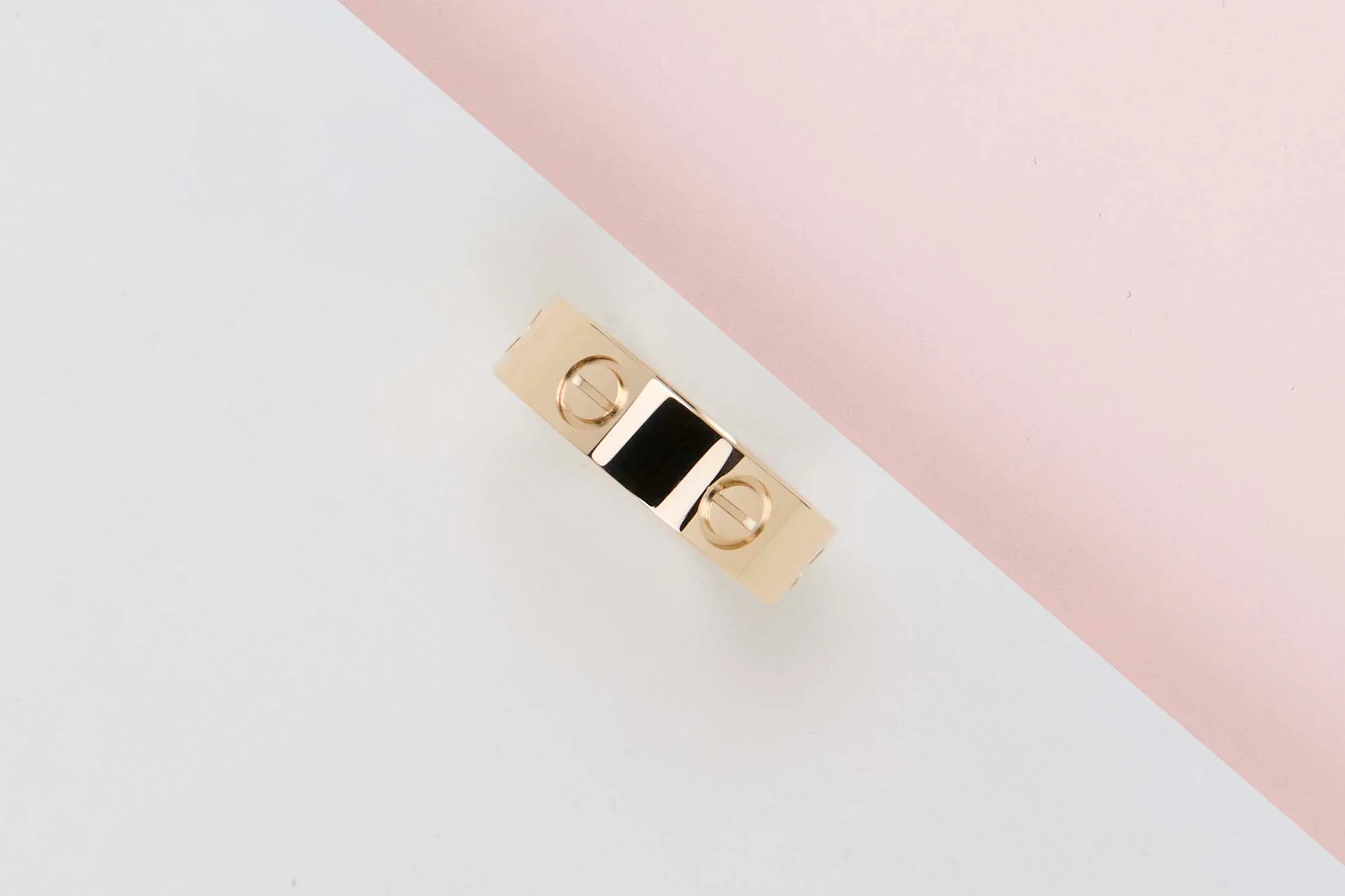 Love Ring - Yellow Gold - Size 52 - B - Image 2