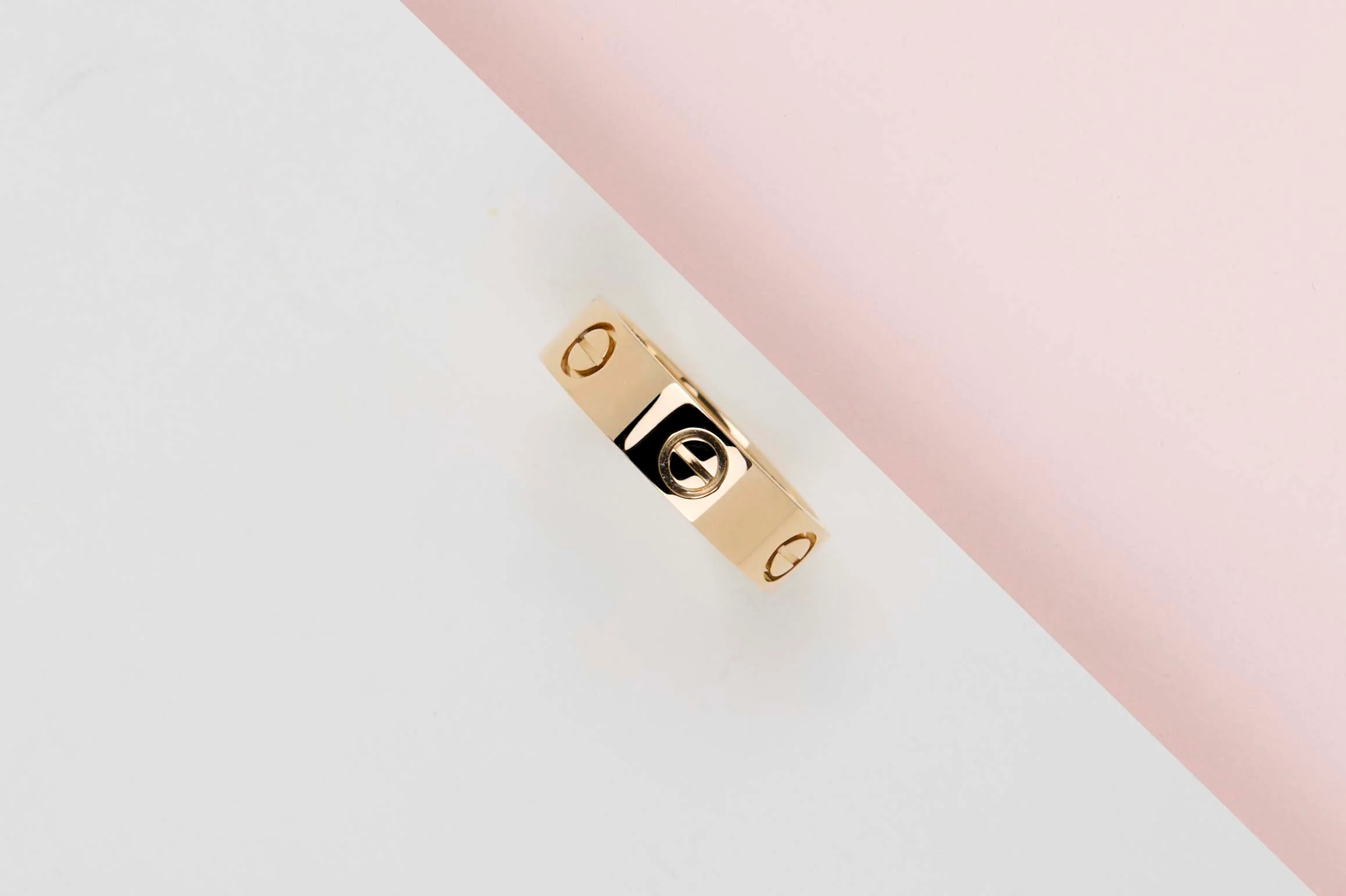 Love Ring - Yellow Gold - Size 54 - B - Image 2