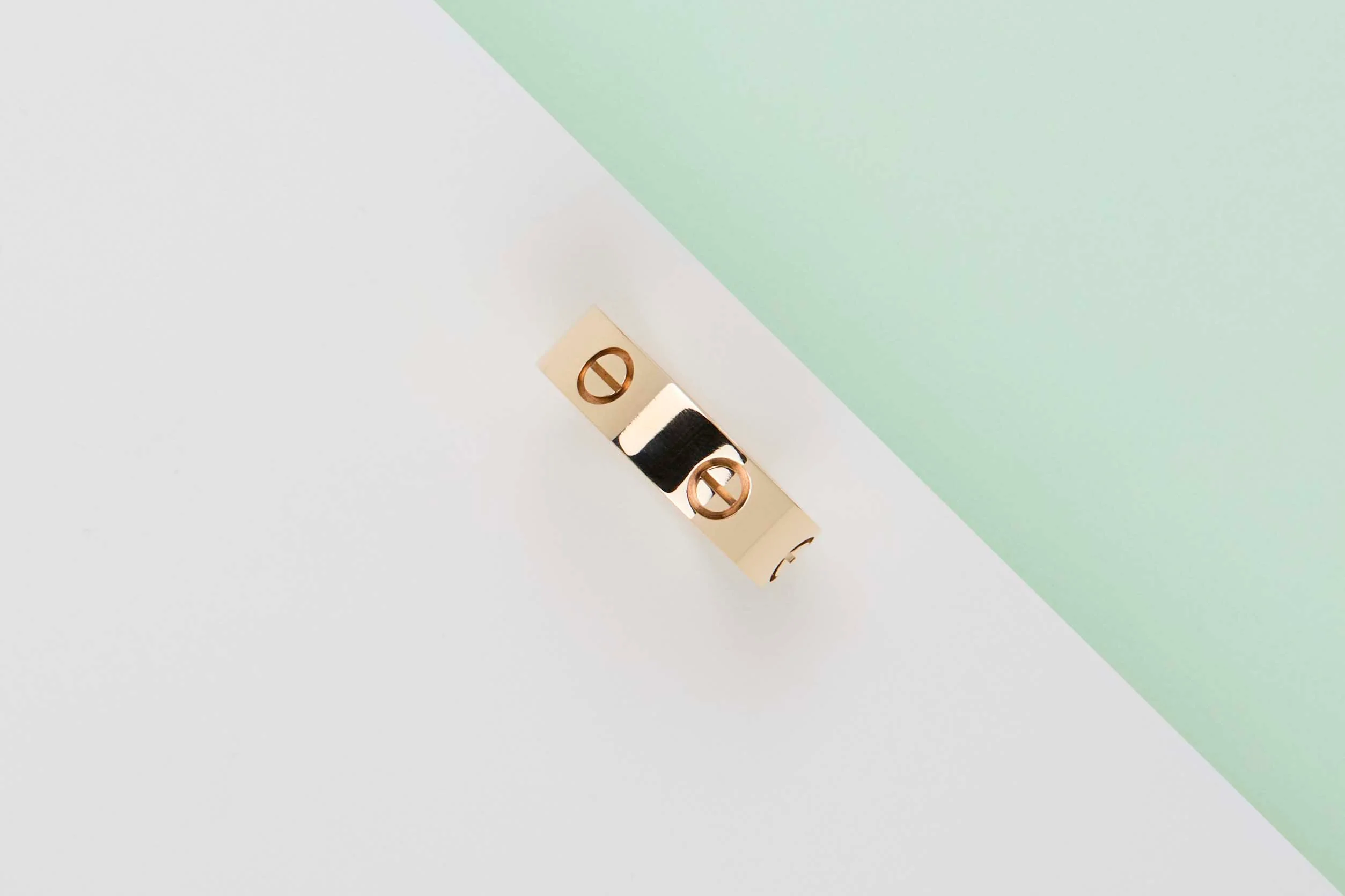 Love Ring - Yellow Gold - Size 56 - B - Image 2