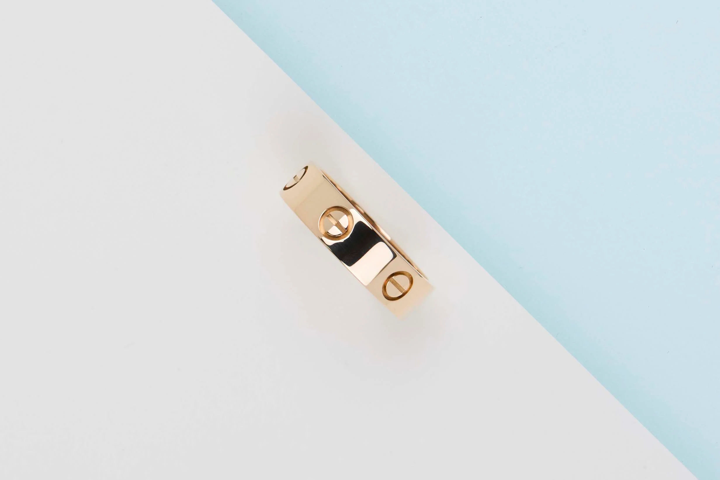 Love Ring - Yellow Gold - Size 57 - B - Image 2