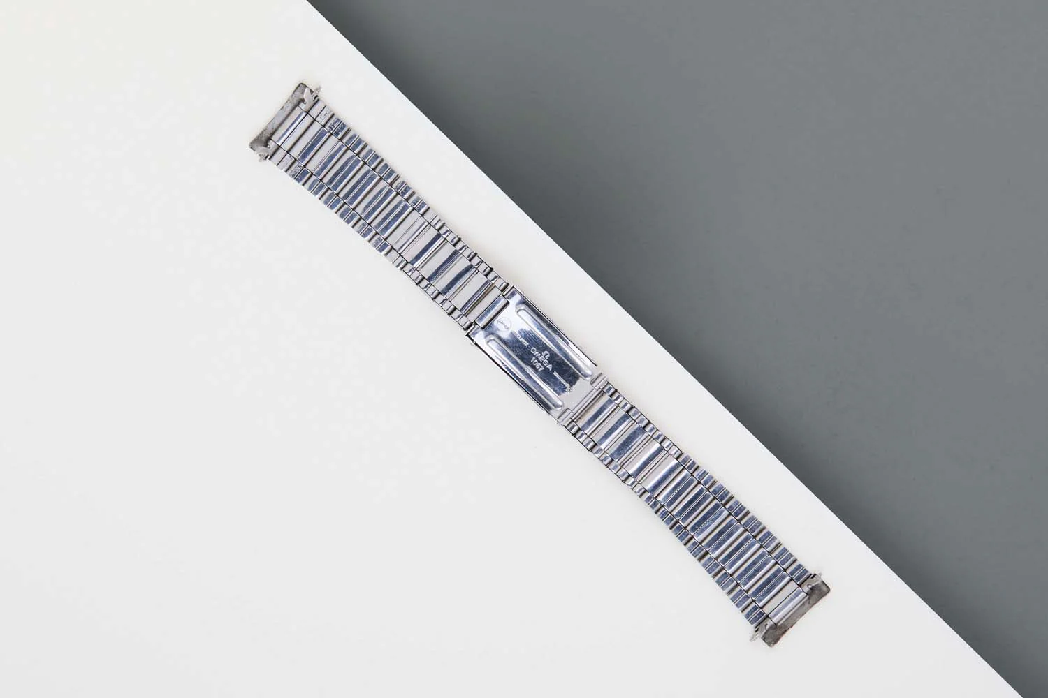 Omega Flat Link - 1067 Steel Bracelet - 20MM - 17 CM - Image 2