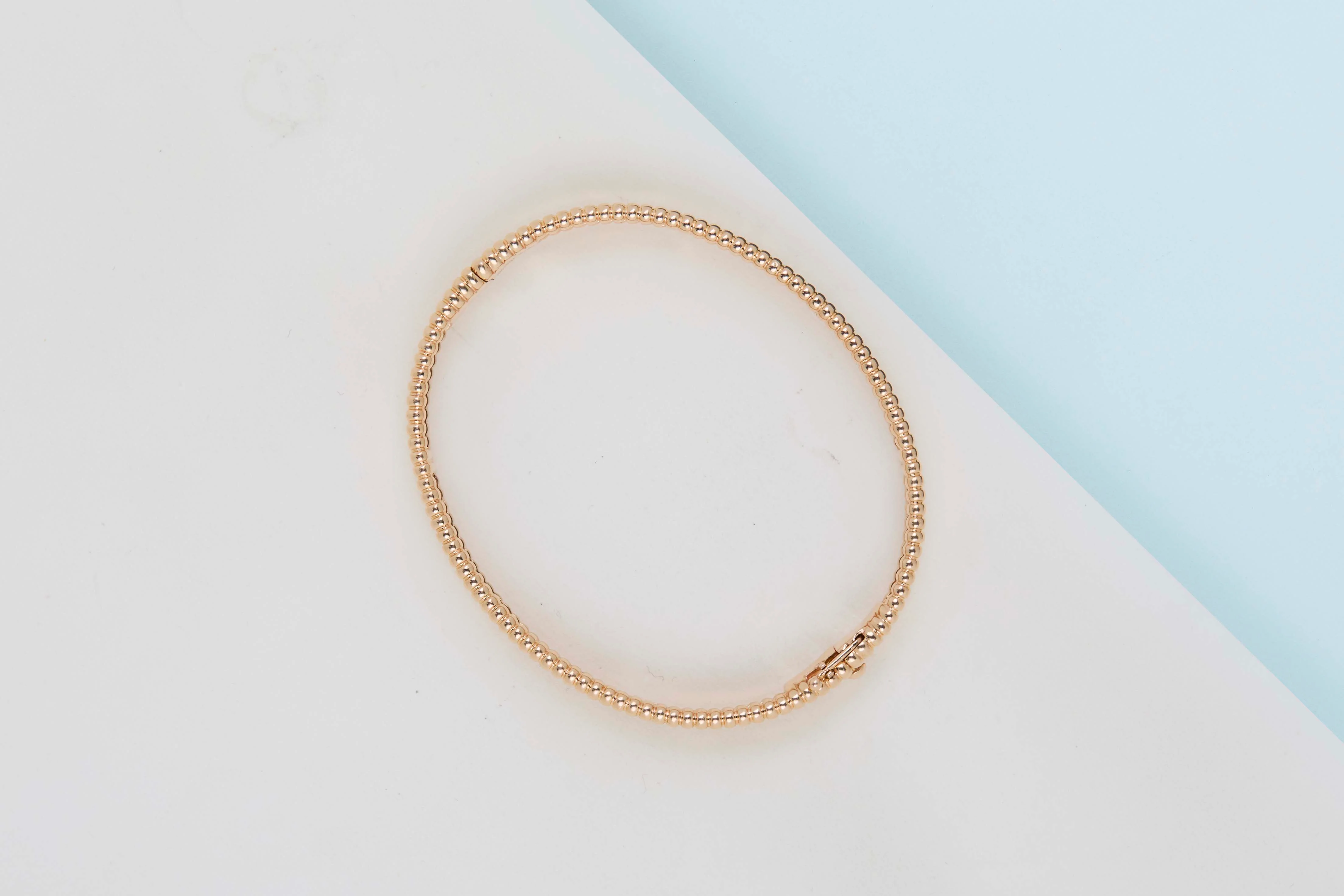 Perlée Signature Bracelet Medium - Size M - Rose Gold - B&P - Image 3