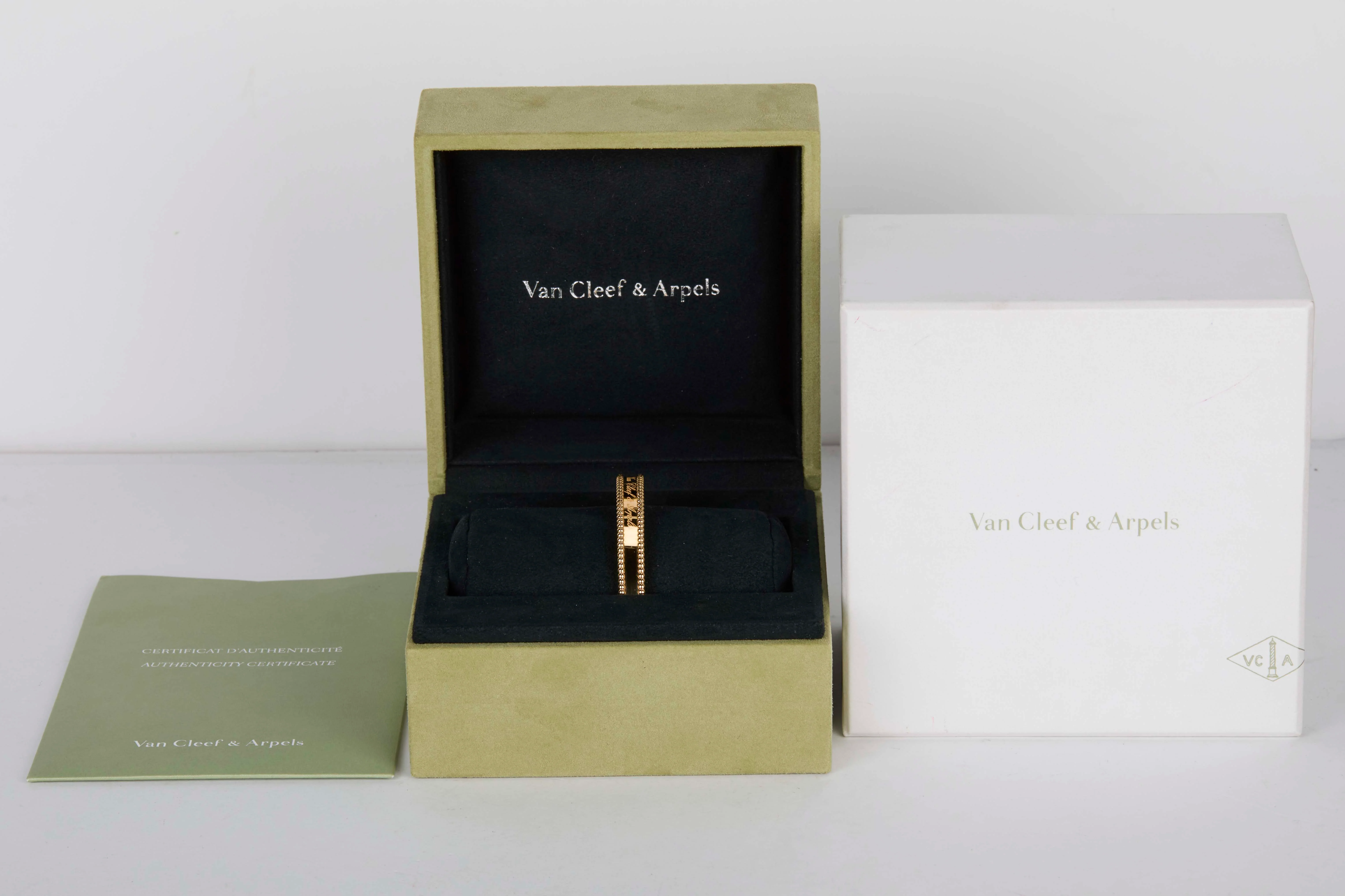 Perlée Signature Bracelet Large - Yellow Gold - Size L - B&P - Image 5