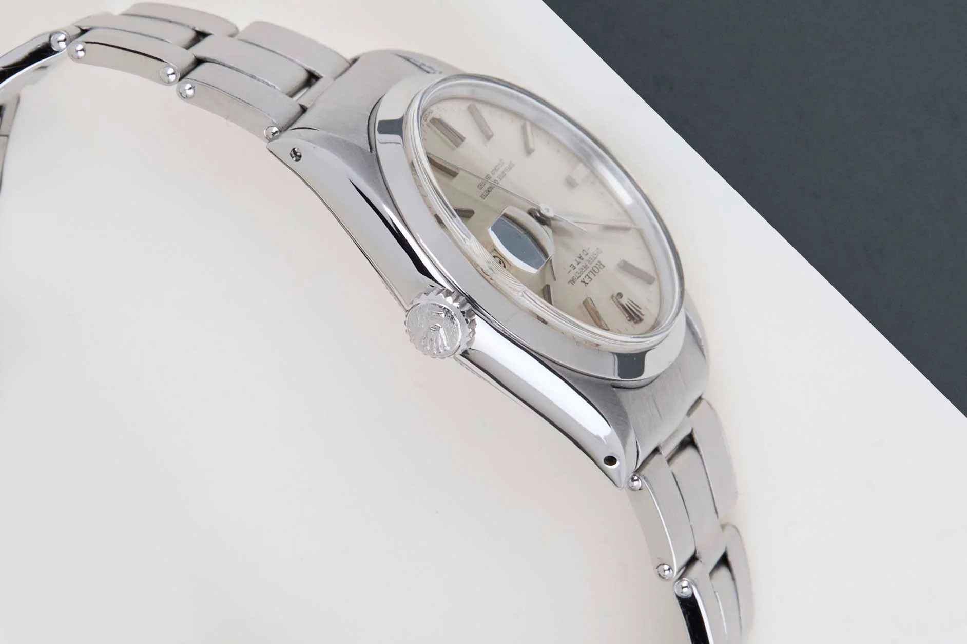 Oyster Perpetual Date 34 'Silver No Lume Dial' - Image 8