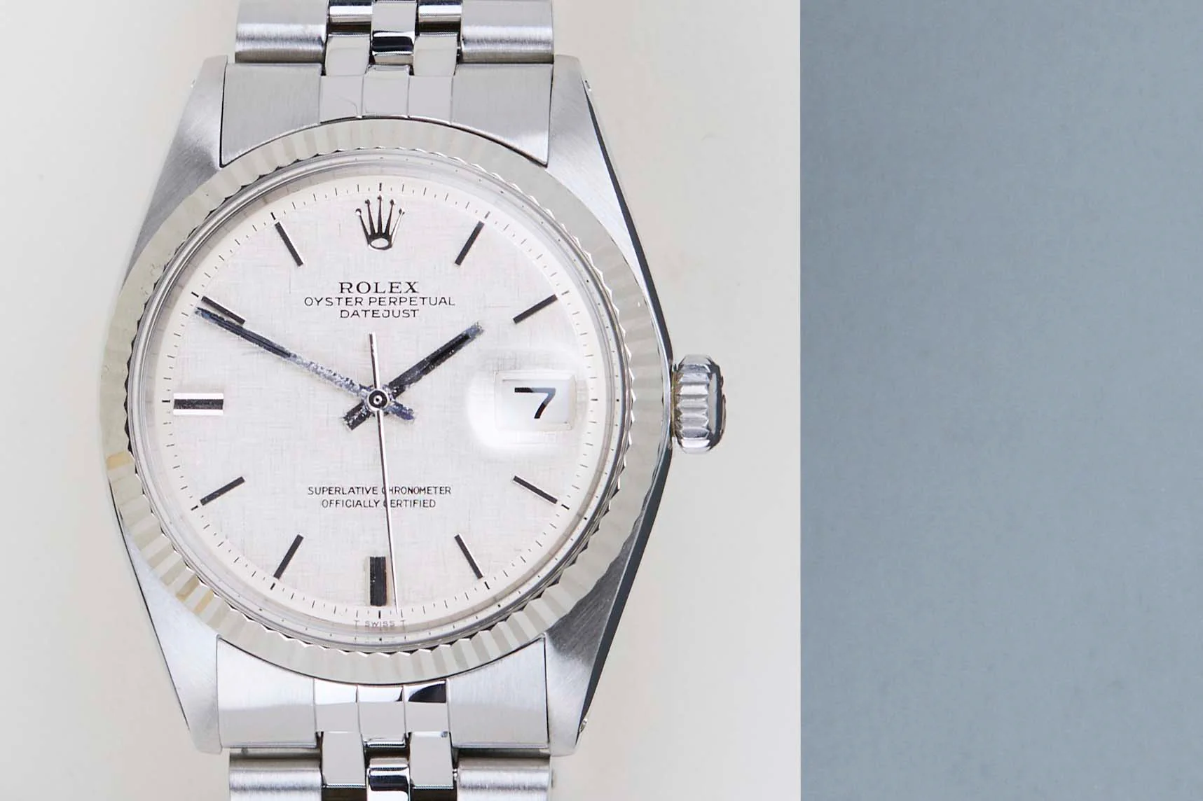 Datejust 36 'Silver Linen No Lume Dial - Jubilee' - Image 5