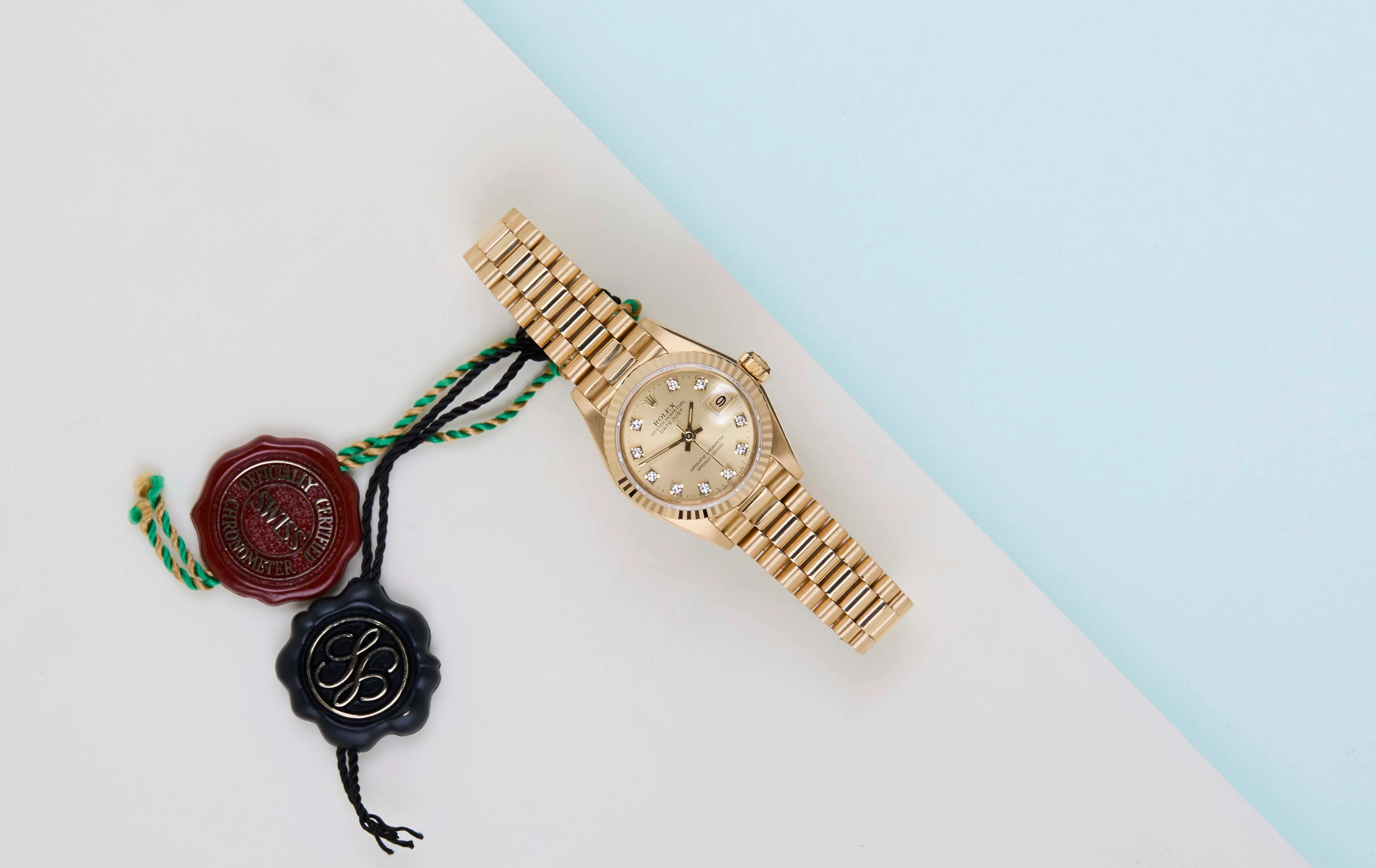 Datejust 26 'Champagne Diamond Dial - President - Image 2