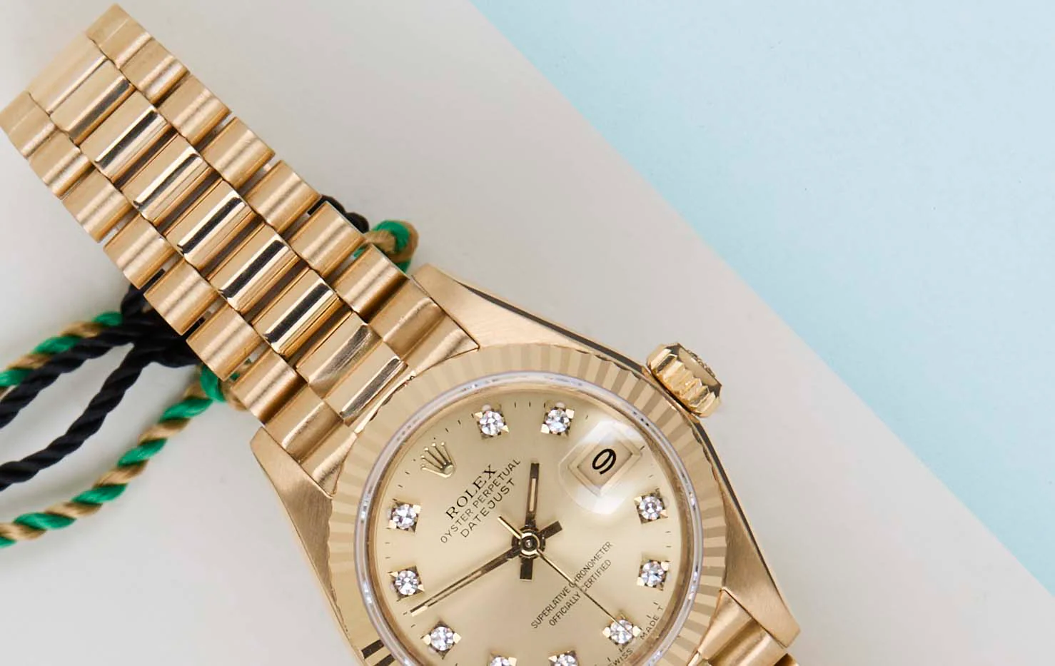 Datejust 26 'Champagne Diamond Dial - President - Image 3