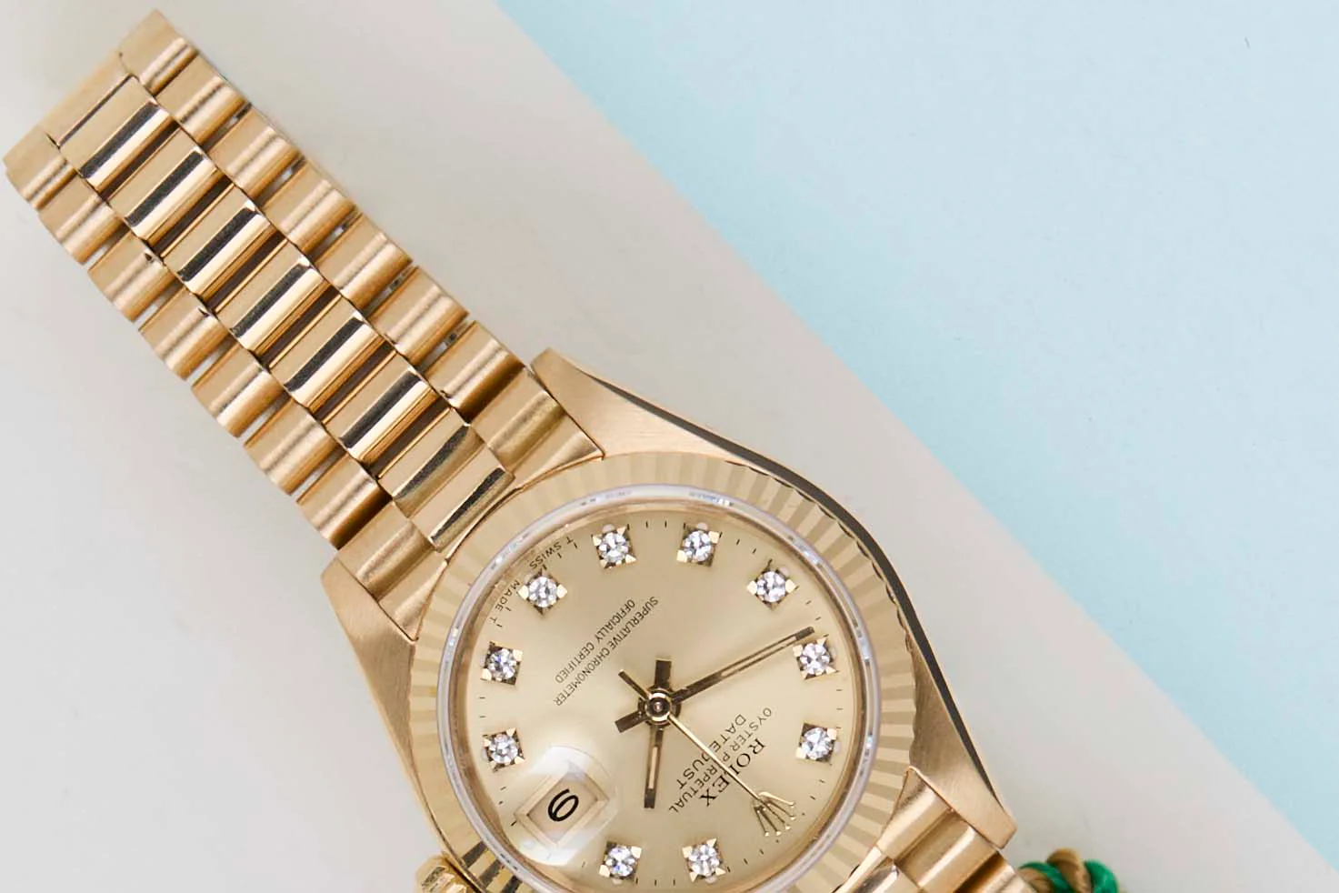 Datejust 26 'Champagne Diamond Dial - President - Image 4