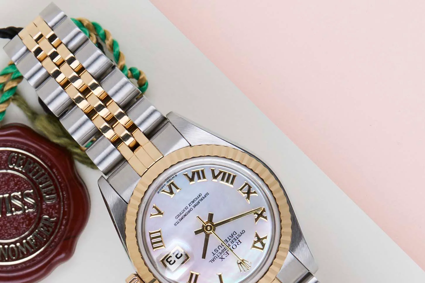 Rolex Datejust 26 'Mother of Pearl Roman Dial - Jubilee' - Image 4