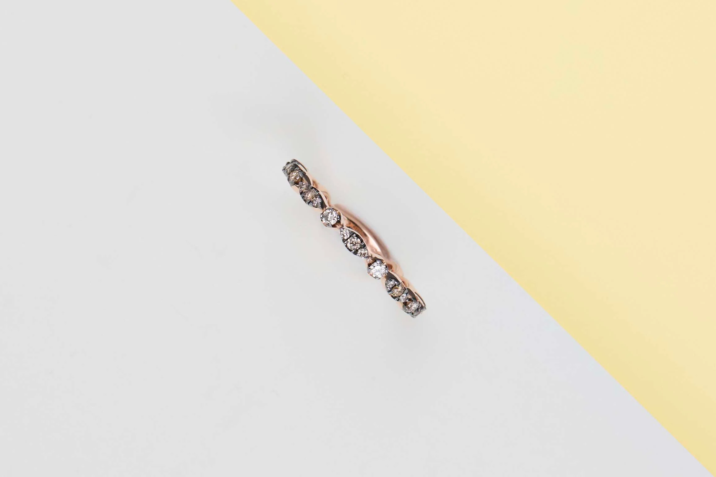Eternity Ring - Brown Diamonds - Size 55 - Image 2