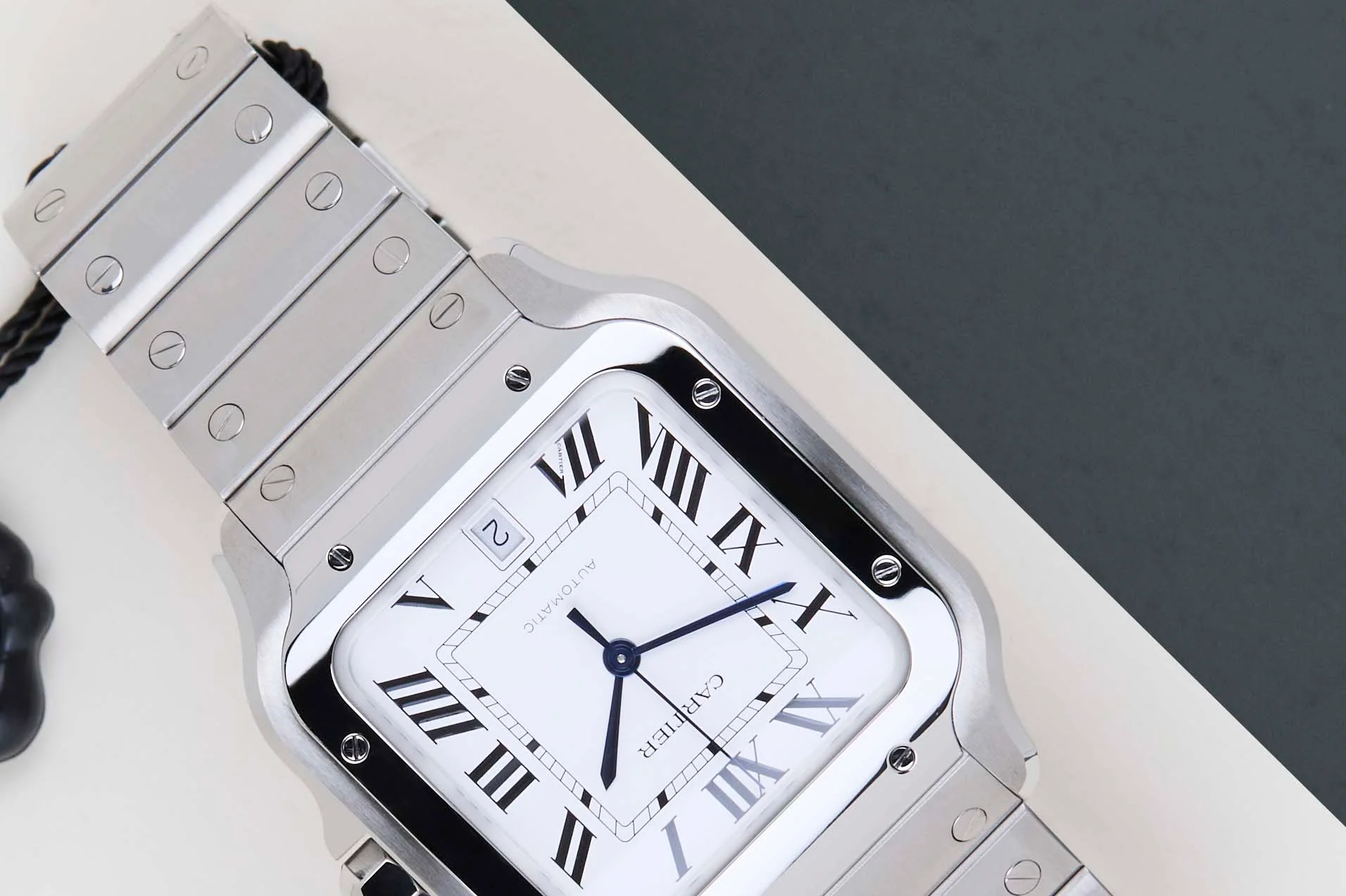 Santos Large 'White Roman Dial' - Image 4