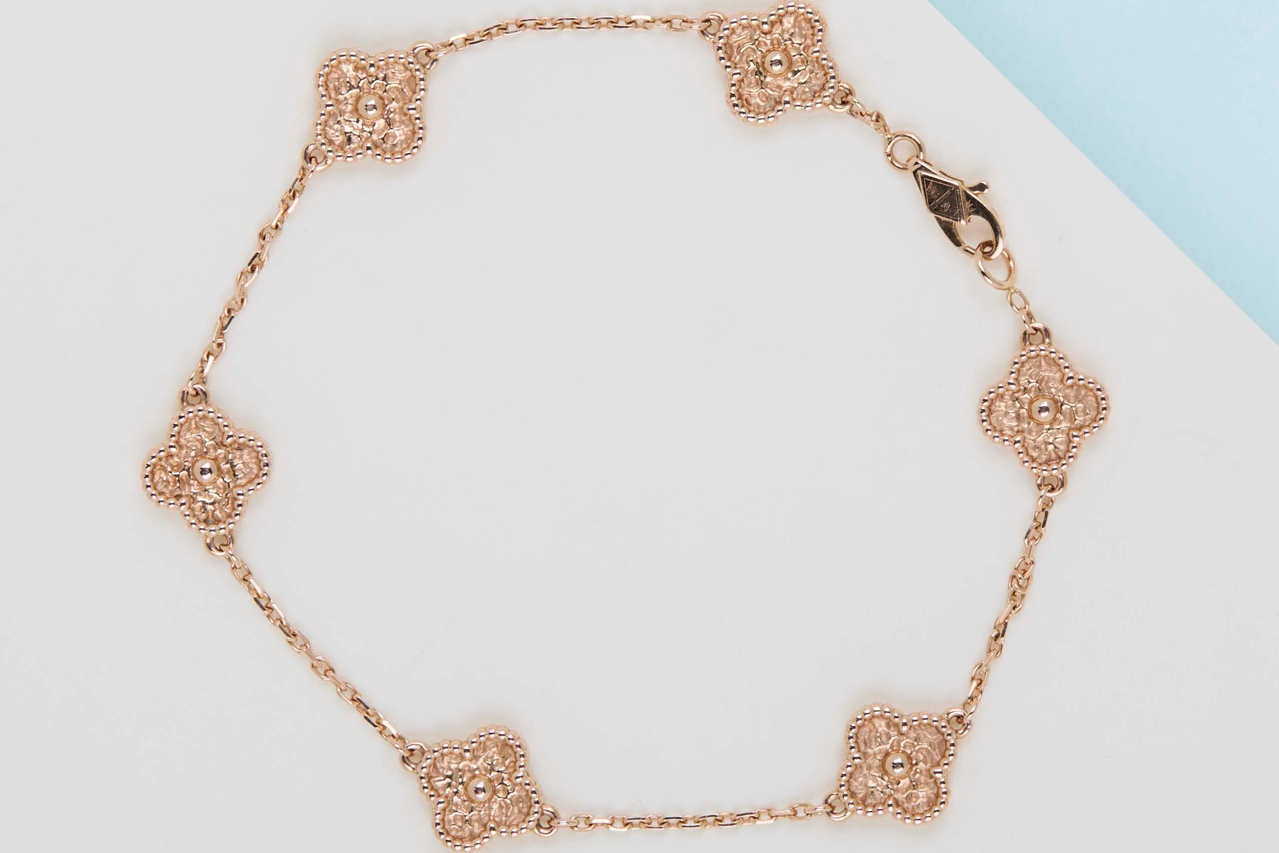 Sweet Alhambra Bracelet - 6 Motifs - 18,5 CM - Rose Gold - B&P