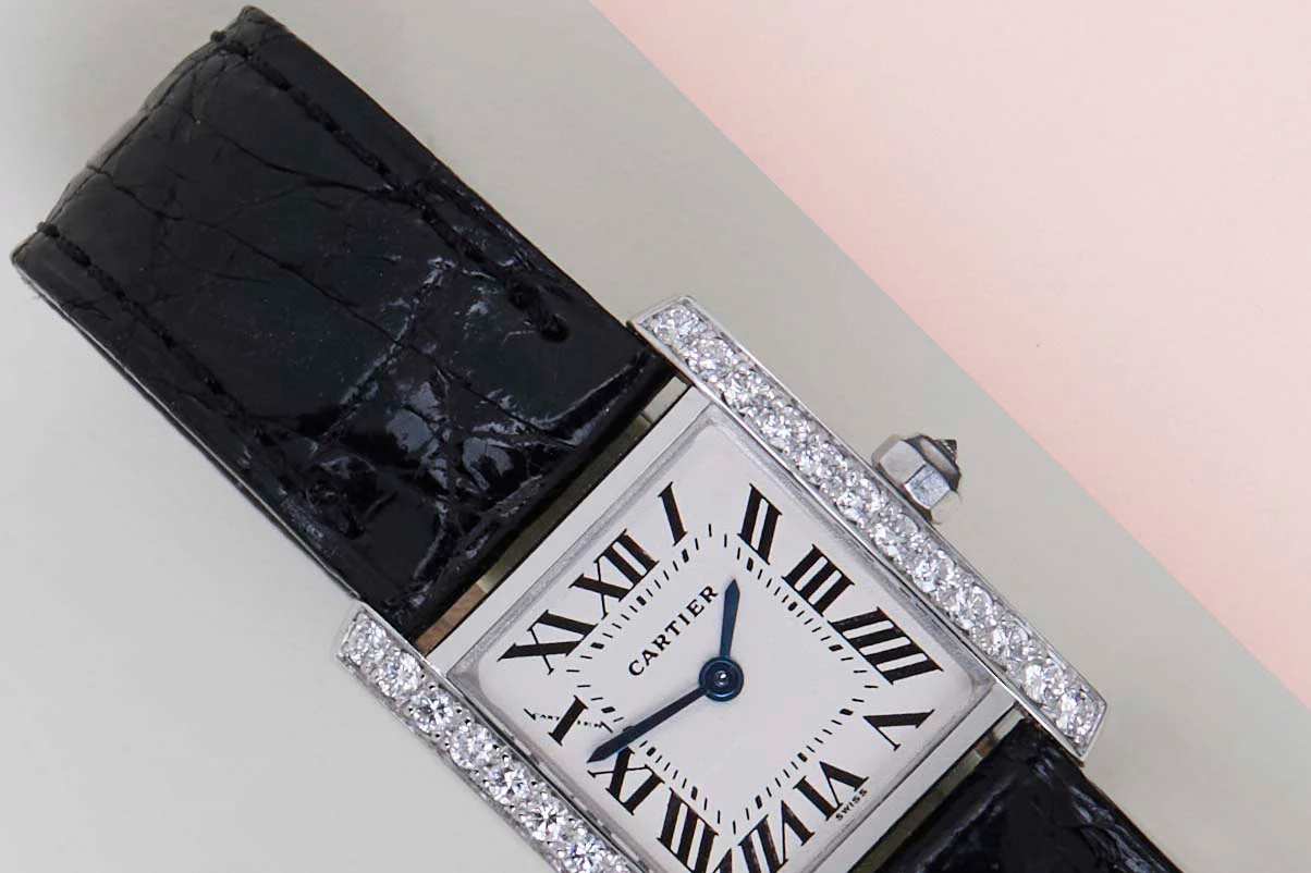 Tank Française Small Diamond 'White Roman Dial' - Image 3