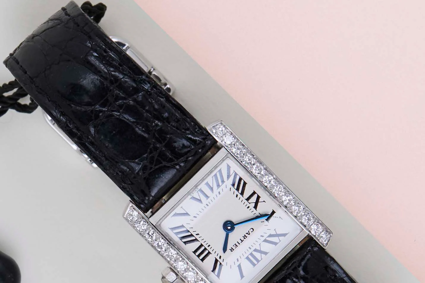 Tank Française Small Diamond 'White Roman Dial' - Image 4