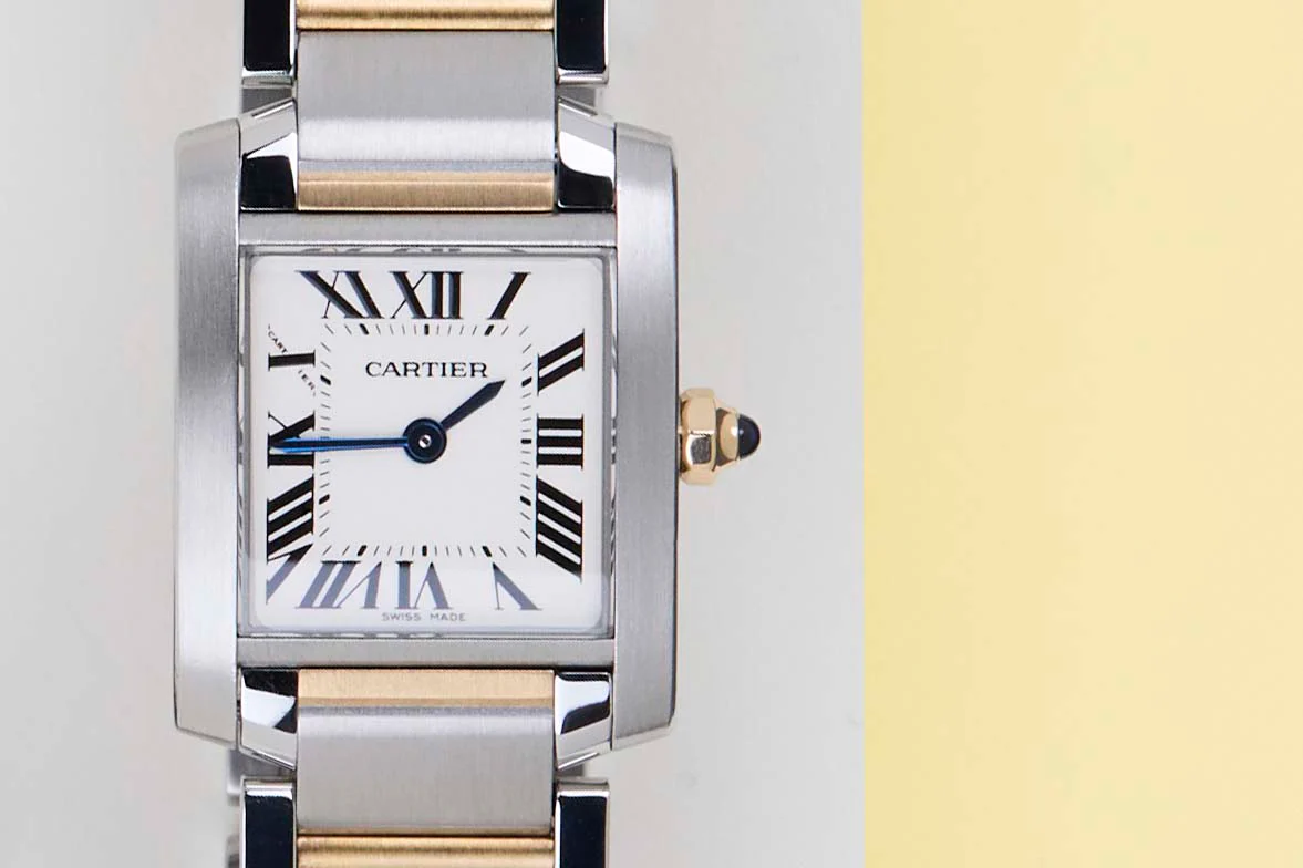 Tank Française Small 'White Roman Dial' - Image 5