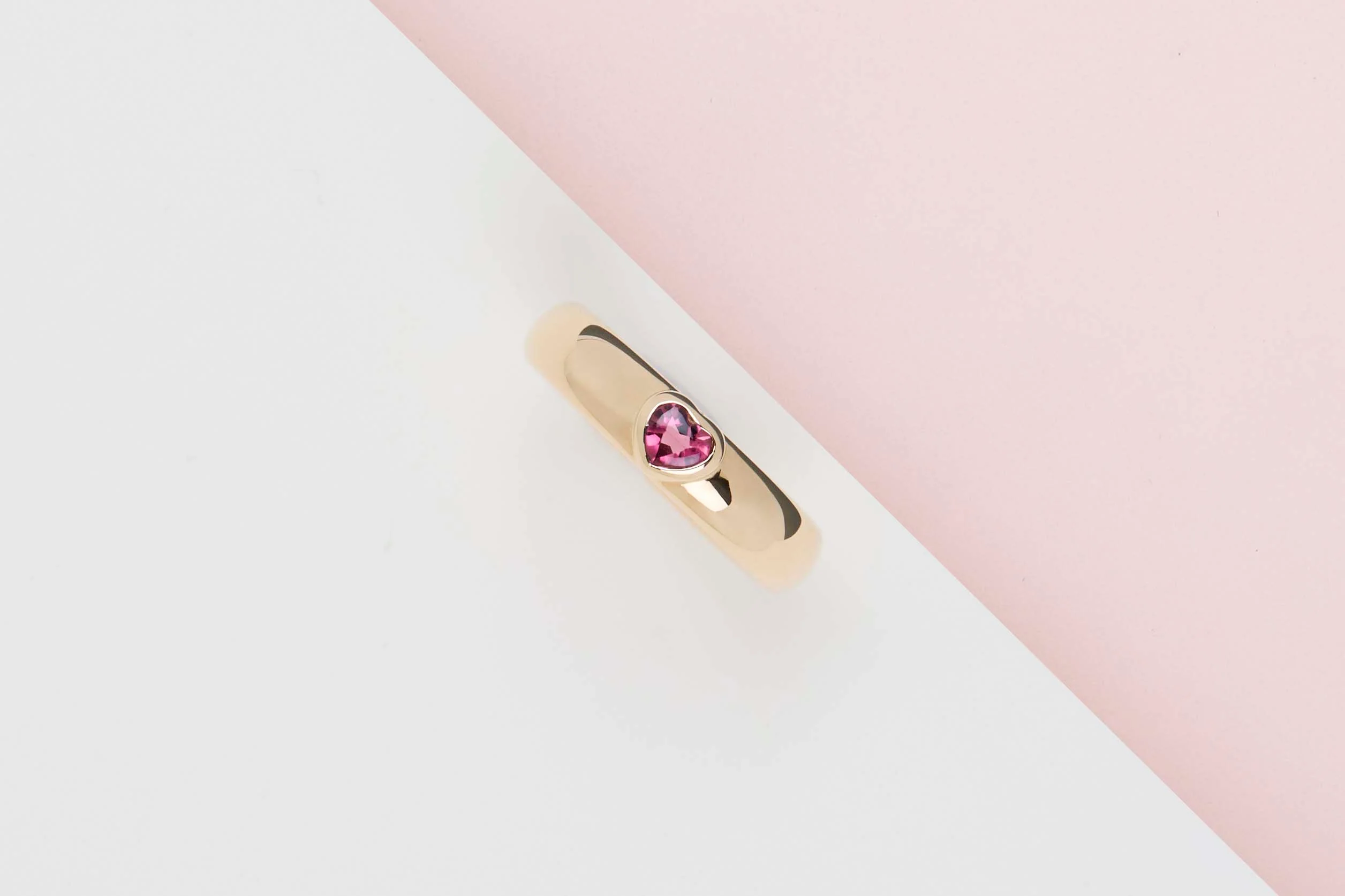 Tiffany Friendship Ring - Yellow Gold - Ruby - Size 54 - B - Image 2
