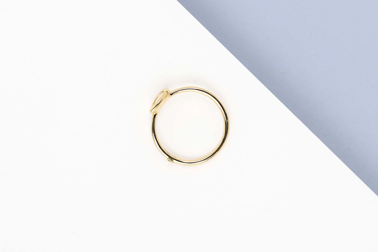 Yellow Gold Ring - Diamond - Size 53 - Image 3